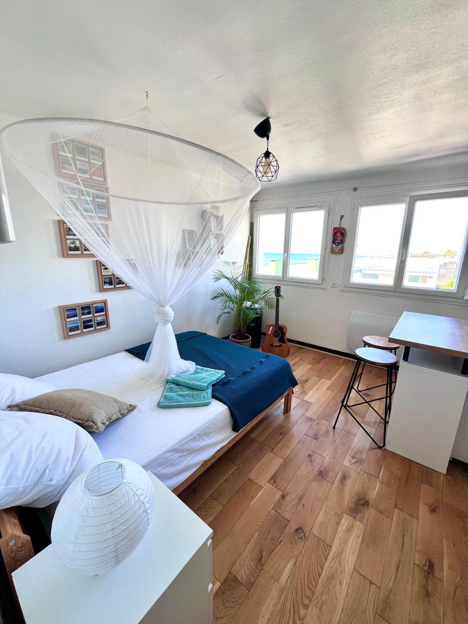Cosy studio en étage résidence front de mer Palavas-les-Flots Esterno foto